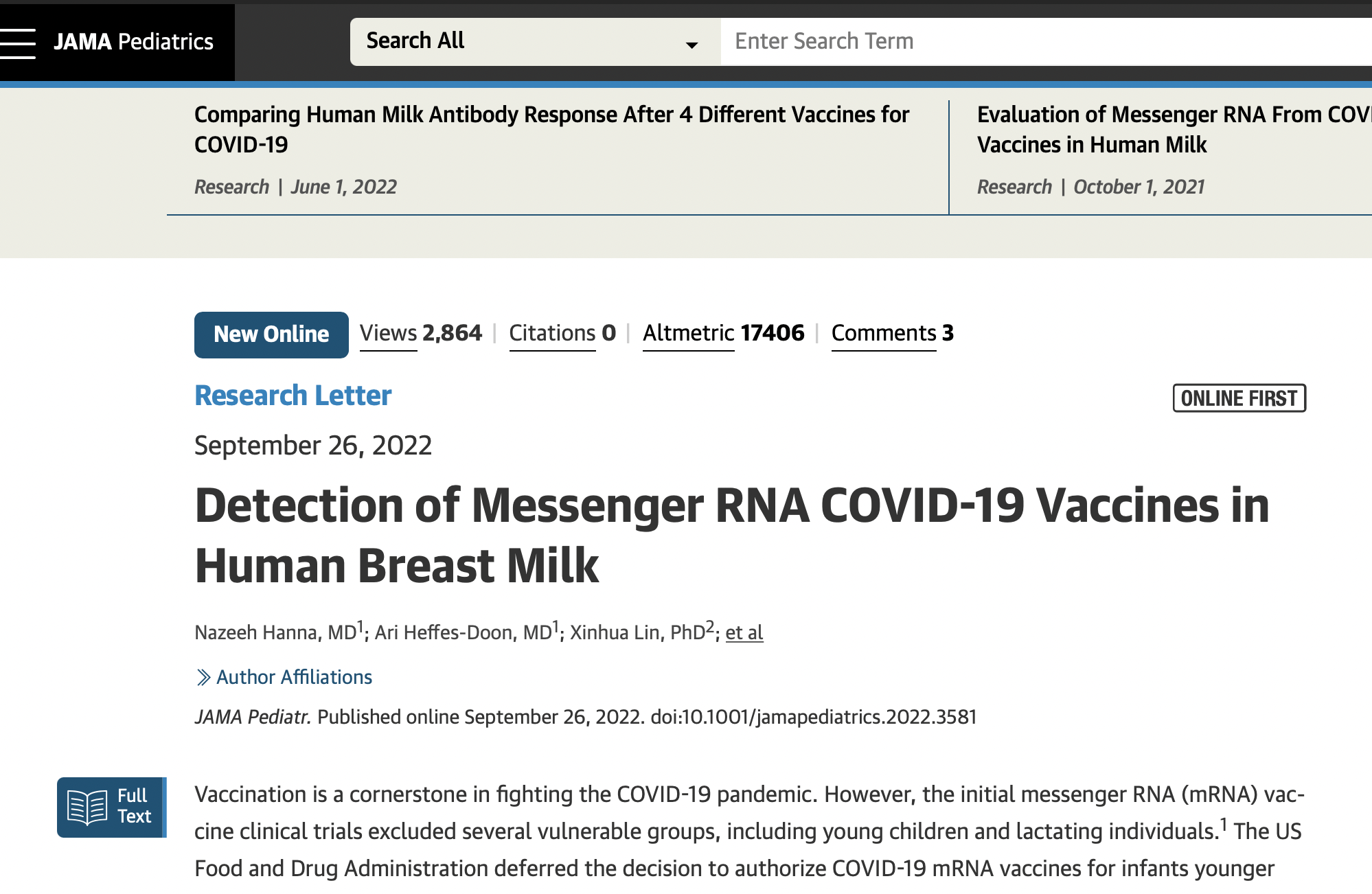 mRNA aşısı süte geçiyor 